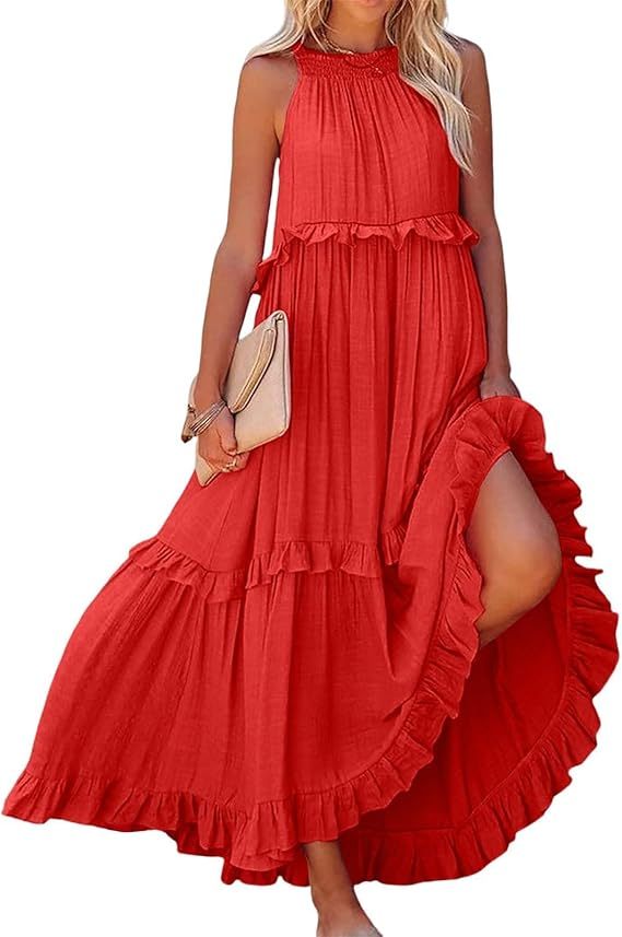 Beach dresses with ruffles