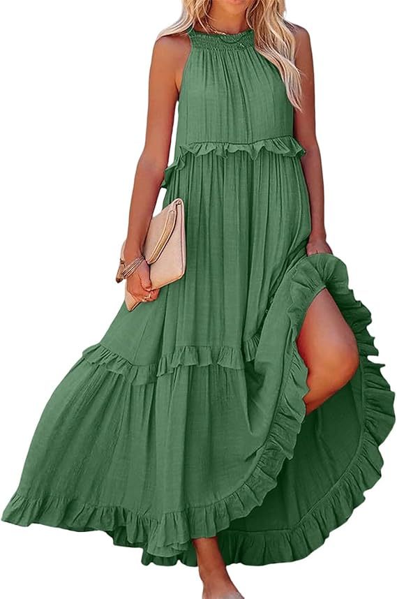 Beach dresses with ruffles