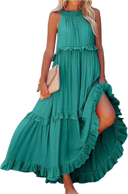Beach dresses with ruffles
