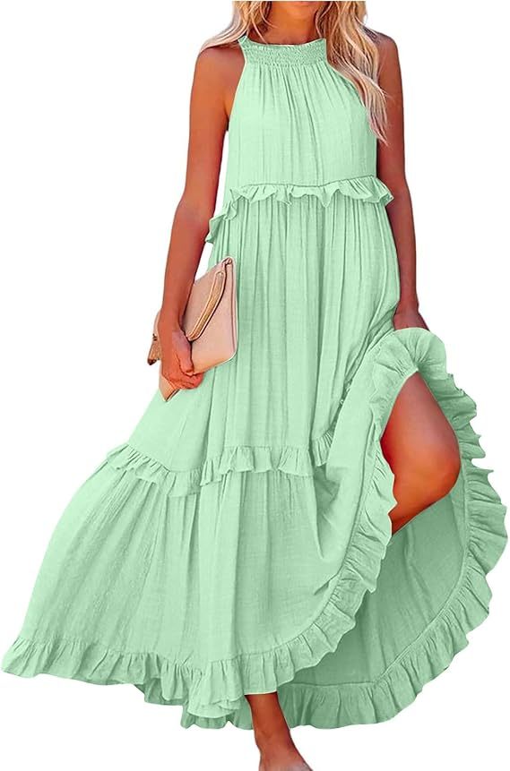 Beach dresses with ruffles