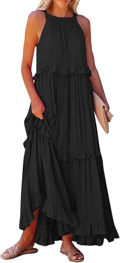 Beach dresses with ruffles