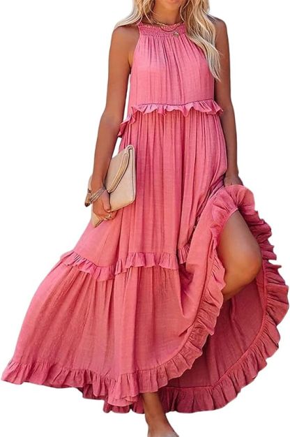 Beach dresses with ruffles