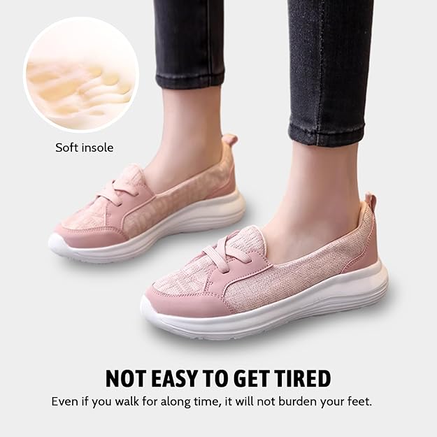 Orthopedic Women Shoes Breathable Slip On Arch Support Non-slip