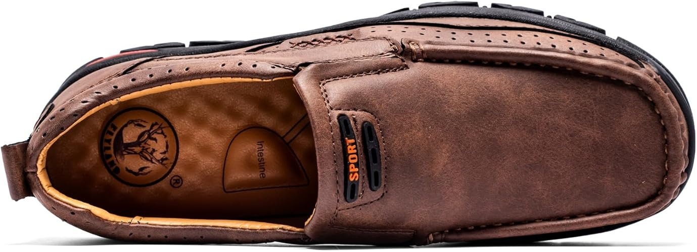 Orthopedic Walking Genuine Leather Slip On Loafers