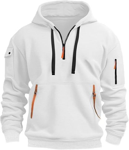 Men's Hooded Half-Zip Sweater