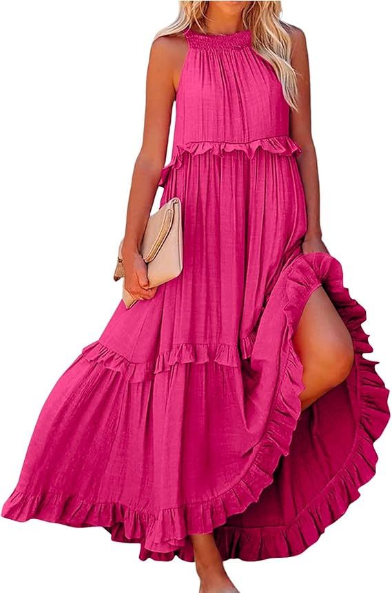 Beach dresses with ruffles
