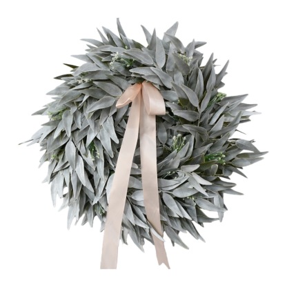 Frosted Olive Leaf Wreath/Christmas Wreath