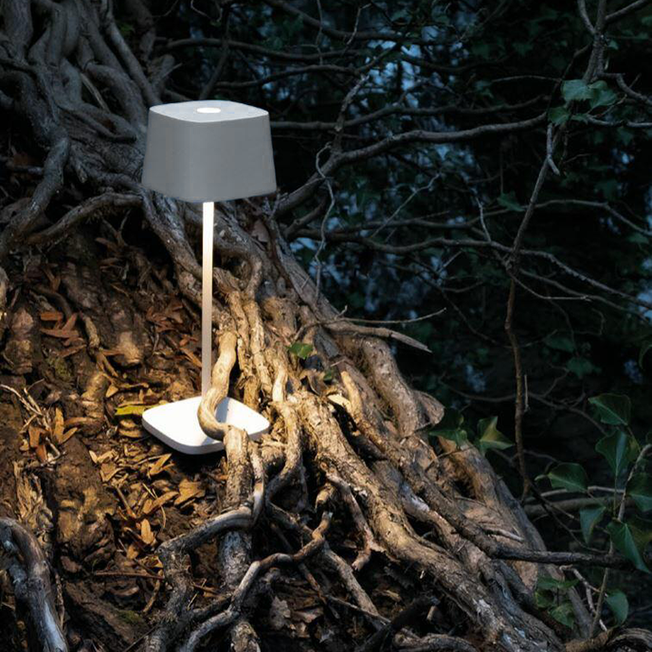 Rechargeable Cordless Table Lamp - 360° Shadowless Lighting Dimmable Waterproof Metal Light