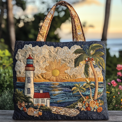 Lighthouse Glow Quilted Tote Bag NCU0DK9289
