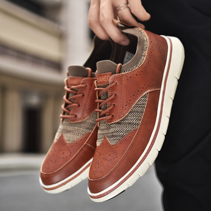 ⏰Promotion - 70% OFF🔥 Handcrafted Men's casual retro leather shoes