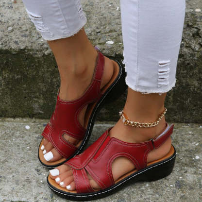 Retro Wedge Heel Orthopedic Sandals