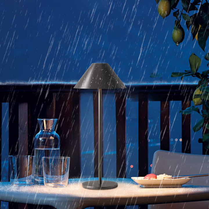 Minimalist Dimmable Touch Table Lamp - Waterproof & Rechargeable Outdoor Light