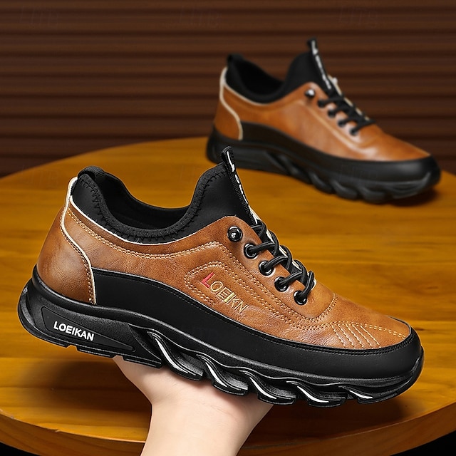 🔥On This Week Sale 70% OFF🔥Men's Casual Sneakers with Lace-Up Design – Comfortable Non-Slip Walking Shoes for Daily Outdoor Activities