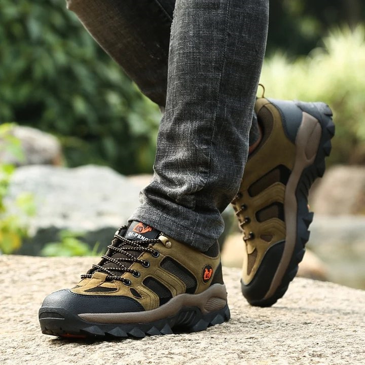 (Cleveland Clinic Recommended) Men's Genuine Leather Comfort Orthopedic Walking Shoes