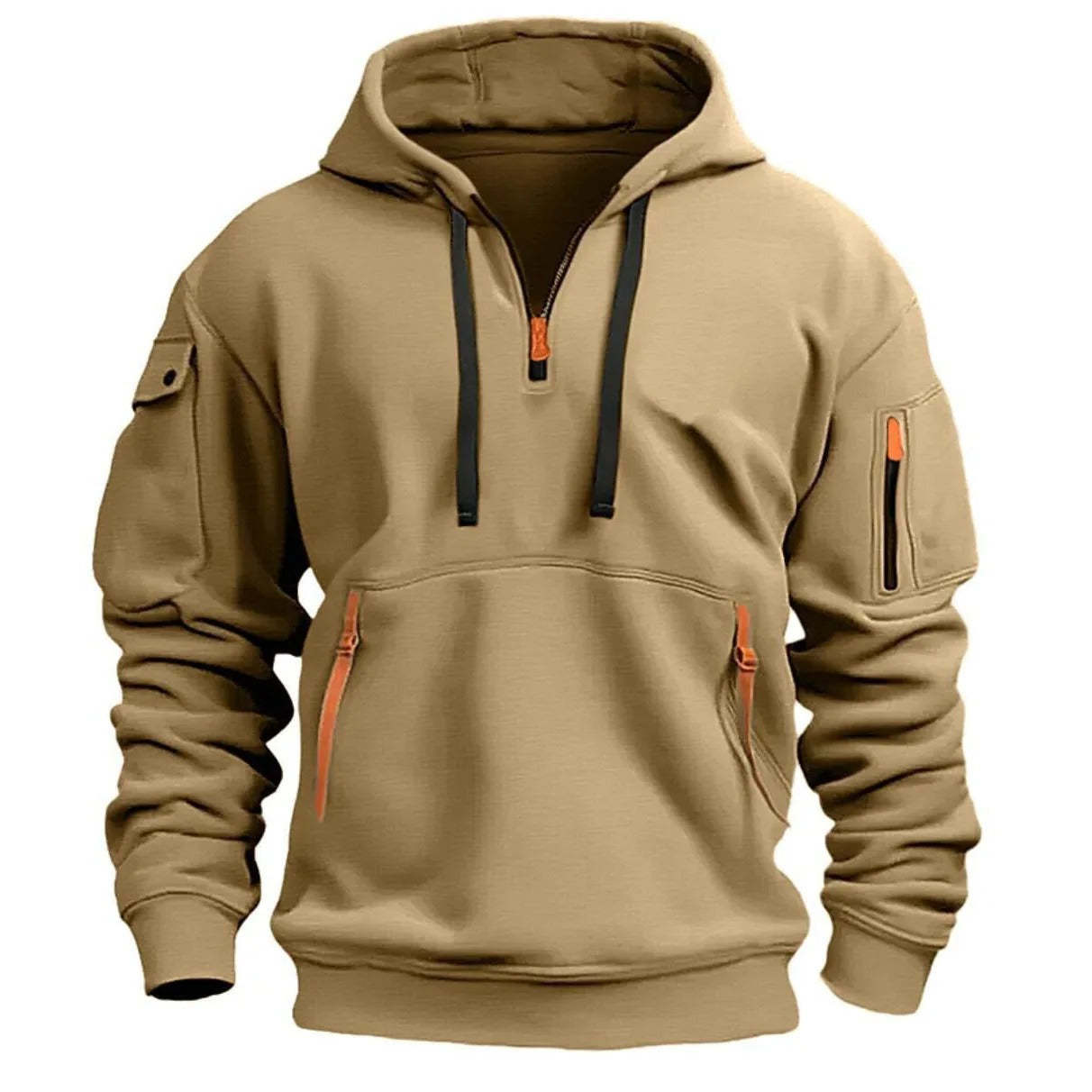 Men's Hooded Half-Zip Sweater