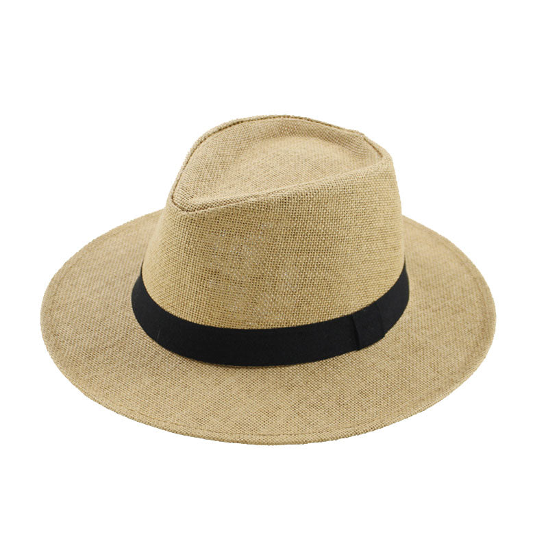 Packable Straw Fedora Panama Sun Summer Beach Hat Cuban Trilby