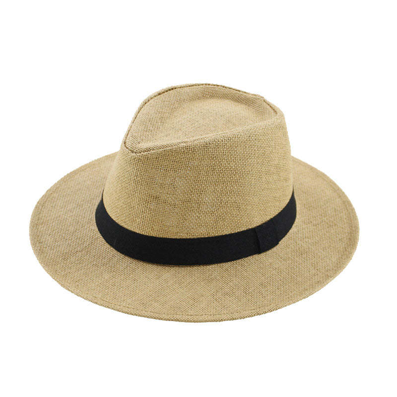 Packable Straw Fedora Panama Sun Summer Beach Hat Cuban Trilby