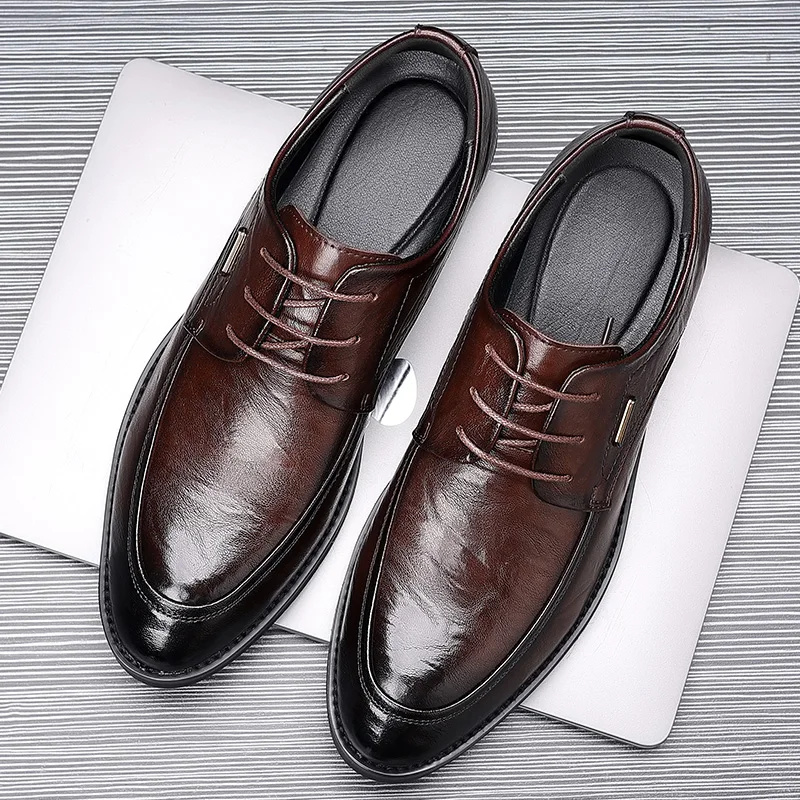 🔥HOT SALE-Men's Genuine Leather Shoes 2025 Winter New Business Formal Shoes Fashion Casual Shoes