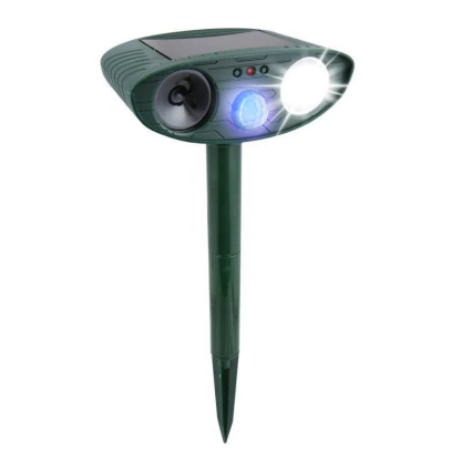 Solar Animal Repeller Ultrasonic Outdoor Animal Repellent - Get Rid of Deer, Raccoons, Woodpeckers, Squirrels, Rodents, and Other Unwanted Guests