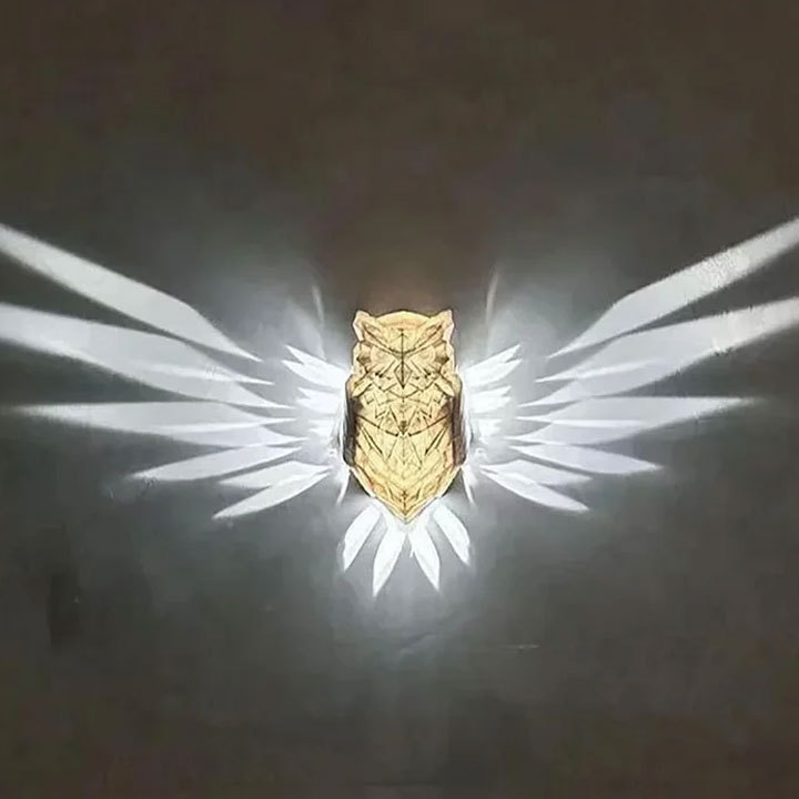 3D Eagle Wall Sconce LED Wall Lamp Resin Animal Statue