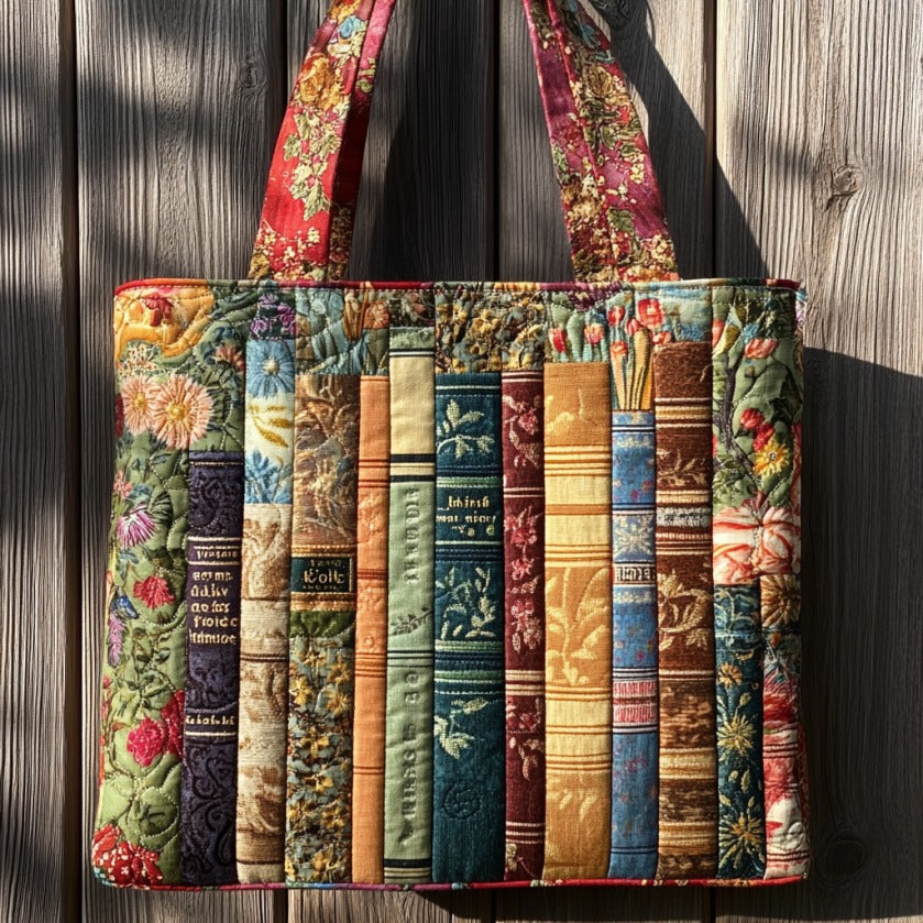 Floral Books XR2709020CL Quilted Tote Bag