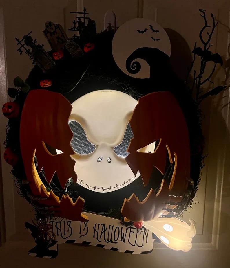 Nightmare Pumpkin Wreath