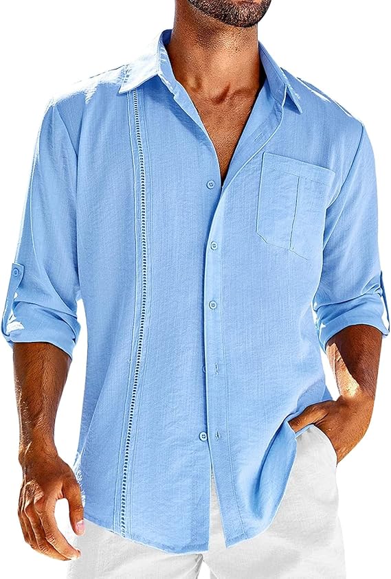 Casual Men's Linen Shirt