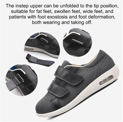 Oliyey Wide comfort adjustable straps lightweight non-slip orthopedic walking shoe