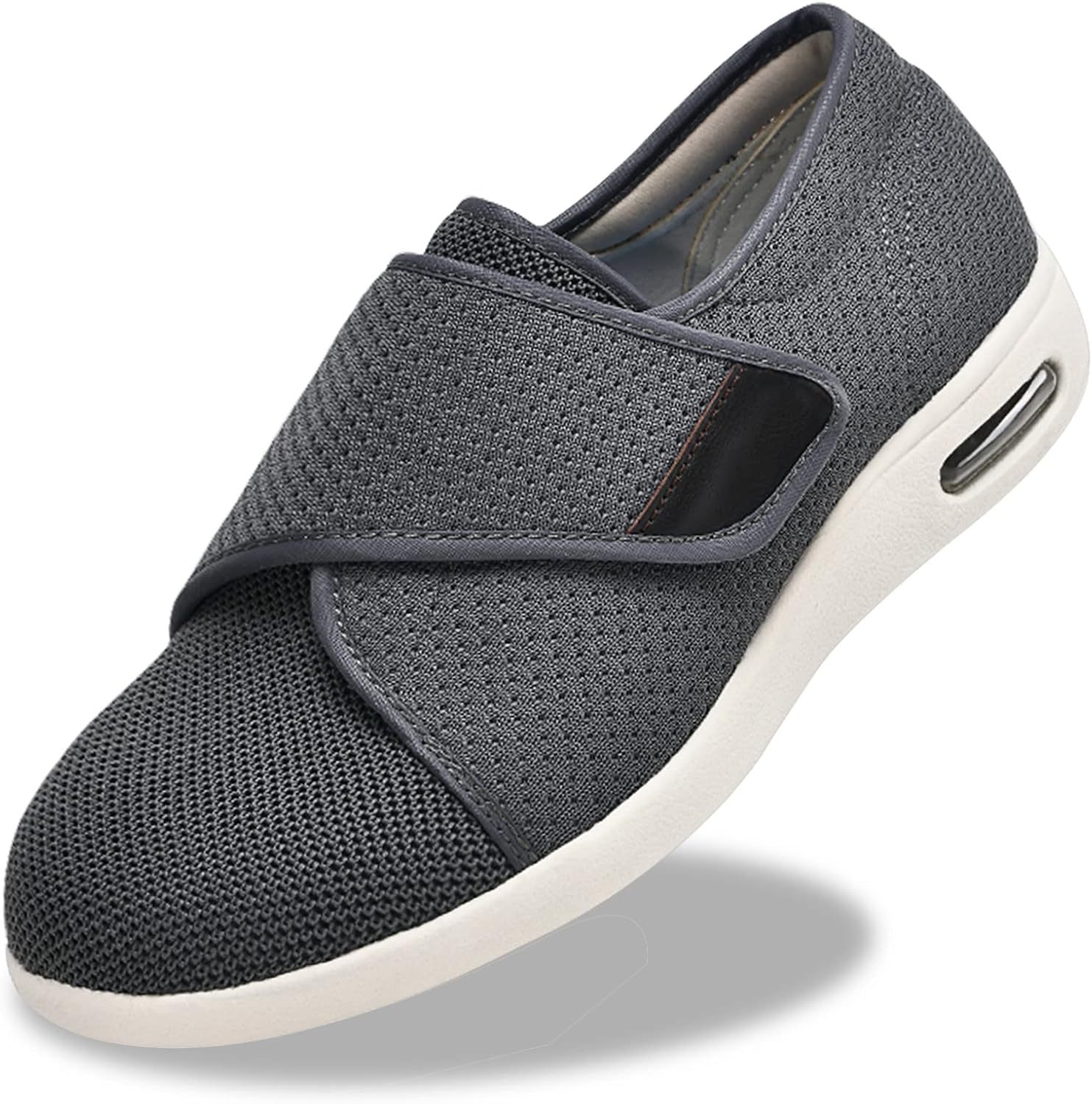 [Copy]Wide Pain Relief Diabetic Shoes Black Grey