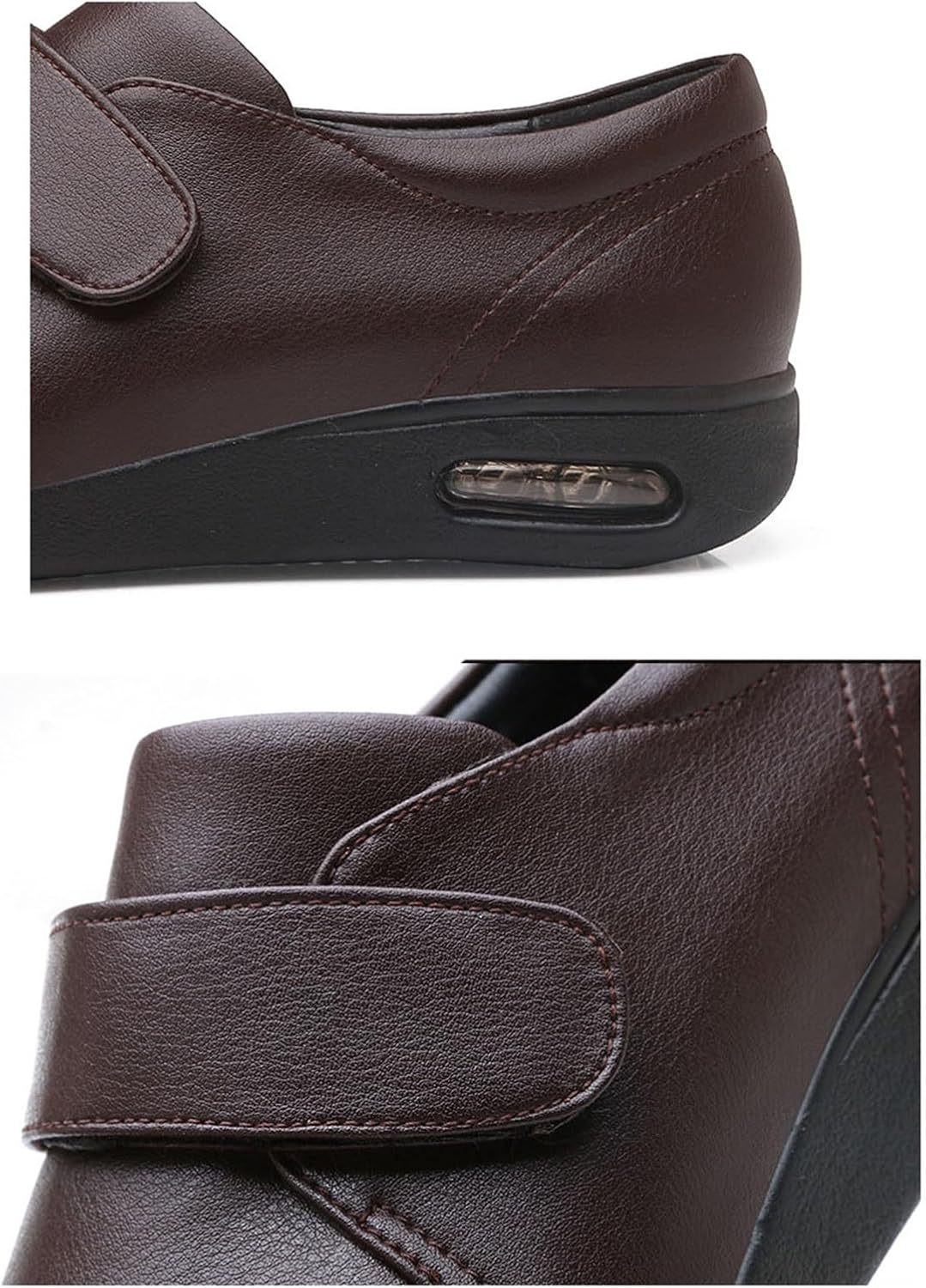 Anti-slip arch support orthopedic leather shoes