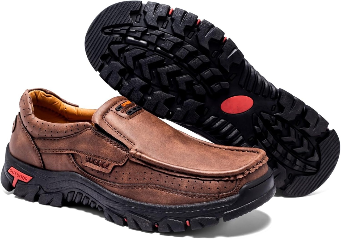 Orthopedic Walking Genuine Leather Slip On Loafers