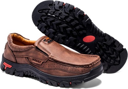 Orthopedic Walking Genuine Leather Slip On Loafers