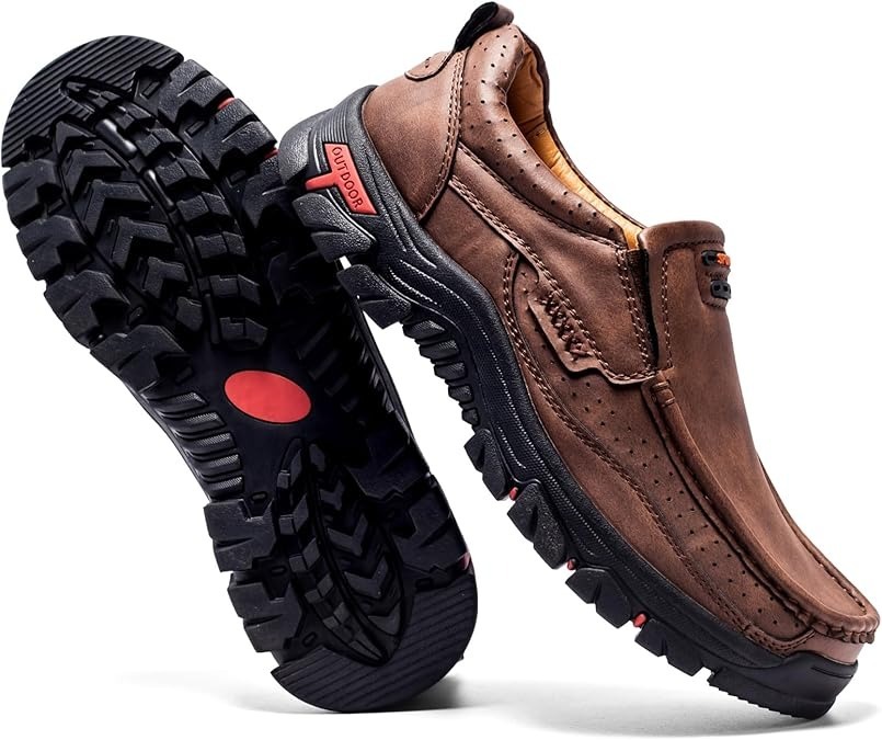 Orthopedic Walking Genuine Leather Slip On Loafers