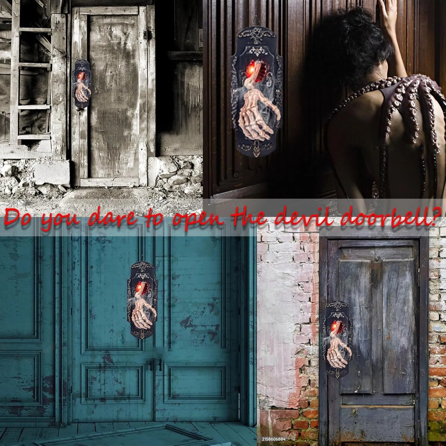 🔥2025 HOT SALE🔥Novelty Doorbell Halloween Door Decorations