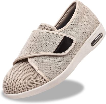 [Copy]Wide Pain Relief Diabetic Shoes Black Grey