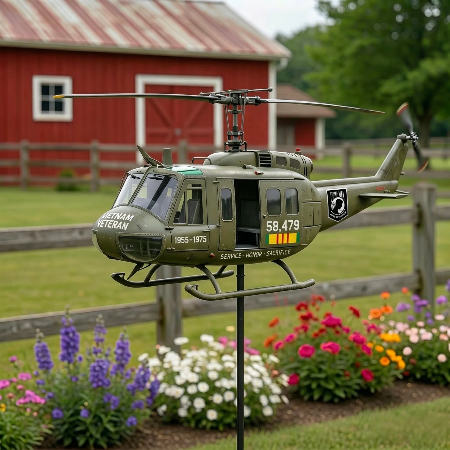 🏆Last Day Promo: 49% OFF 🎖️-Vietnam Veteran UH-1 Helicopter Wind Spinner- ✈️Buy 3 Free Shipping Today!