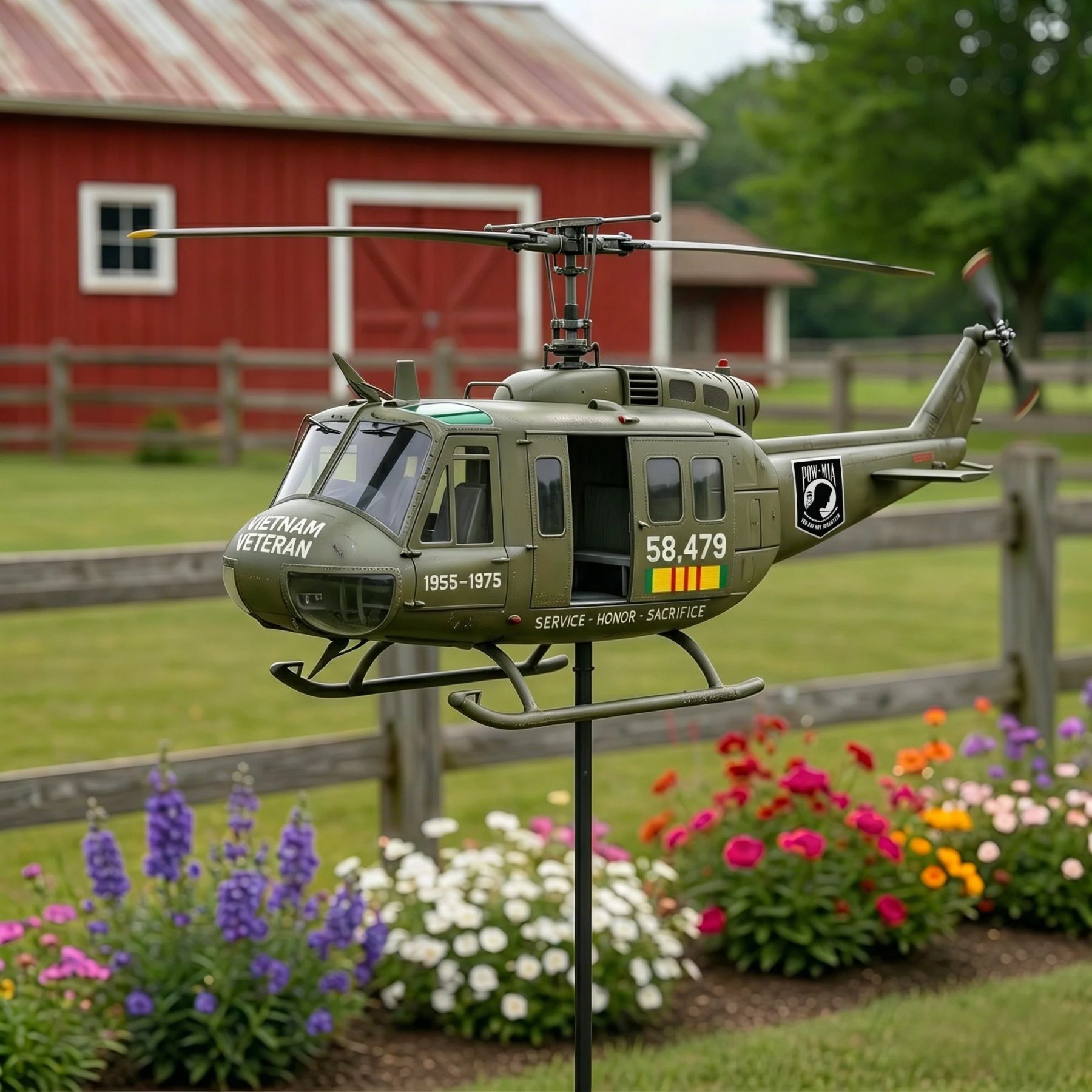 🏆Last Day Promo: 49% OFF 🎖️-Vietnam Veteran UH-1 Helicopter Wind Spinner- ✈️Buy 3 Free Shipping Today!