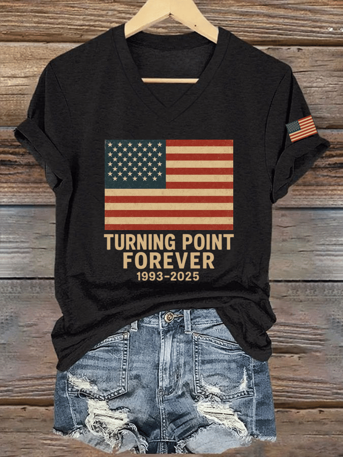 🔥Women's Hot Spot Print V-Neck T-Shirt