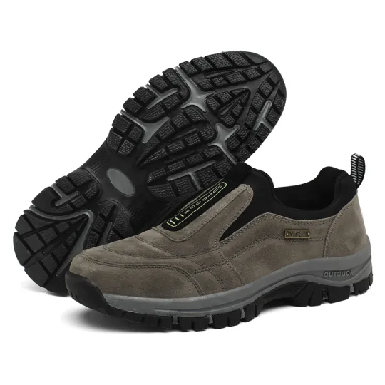 Men's Outdoor Sneakers Casual Breathable Suede Leather Anti-skid Walking Shoe