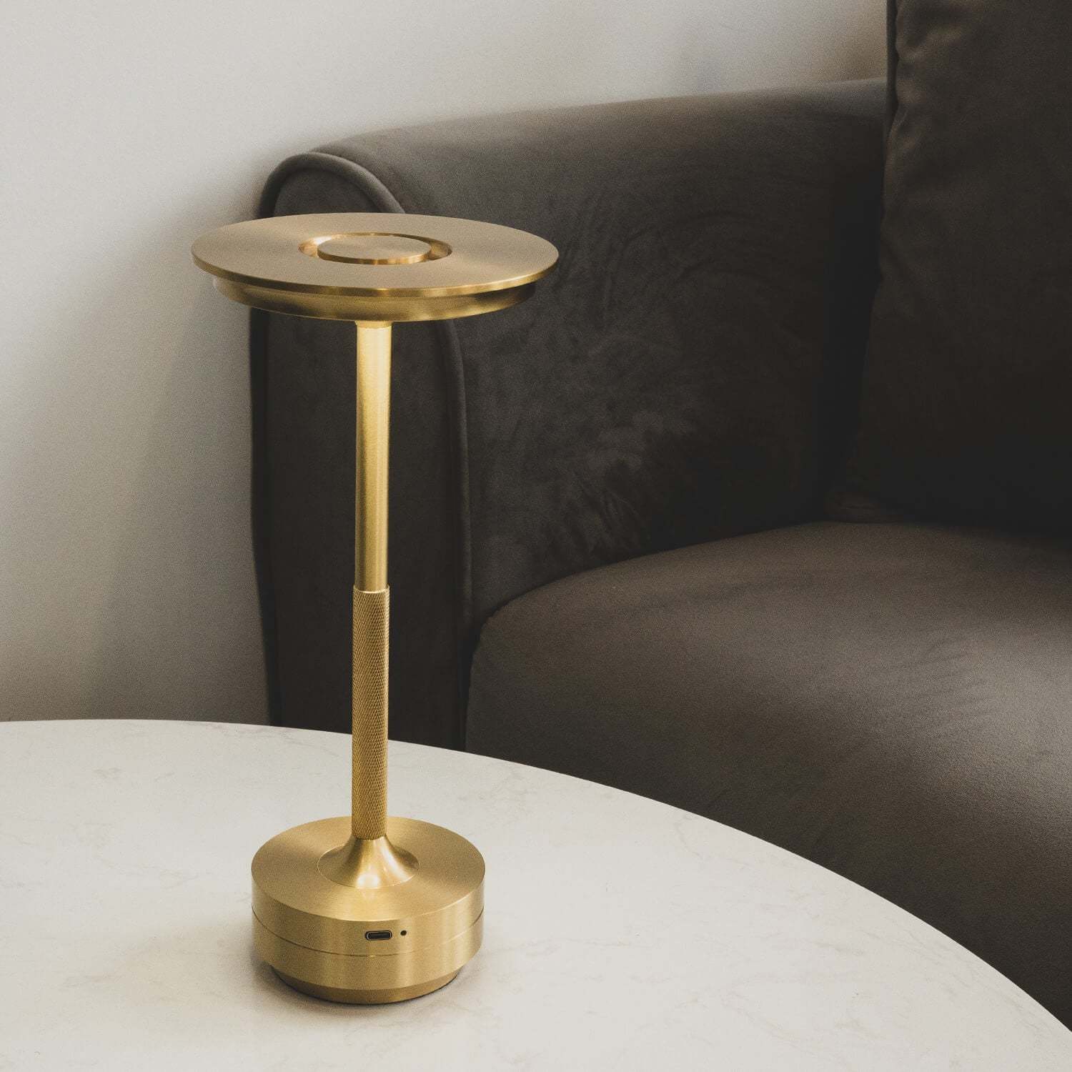 Minimal Metallic Cordless Table Lamp
