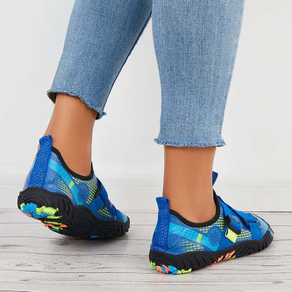 Men Buckle Decor Water Shoes Quick Drying Aqua Sneakers