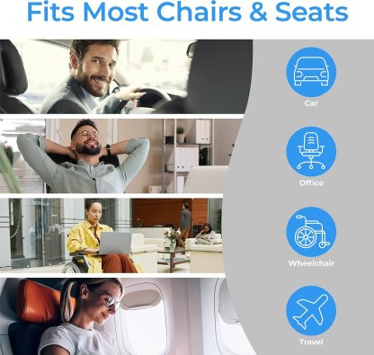 Seat Cushion - Enjerr™ | Chair Cushion for Tailbone Pain & Pressure Relief 