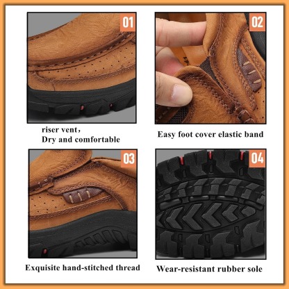 Enjerr™ Orthopedic Walking Genuine Leather Slip-On Loafers