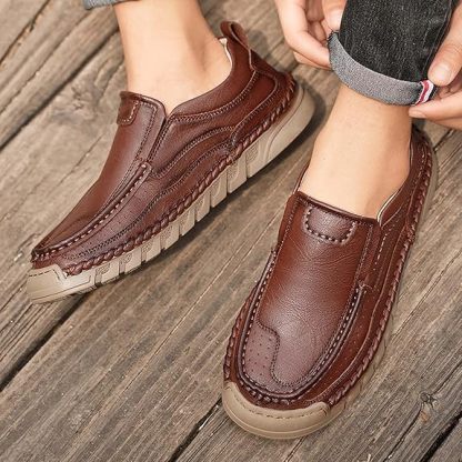 ⏰Promotion 60% OFF - Men's Orthopedic Comfortable Genuine Leather Slip On Walking Shoes