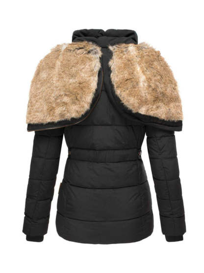 Women's Winter Outdoor Hiking Parka Coat with Faux Fur Lined Outdoor Windproof Coat