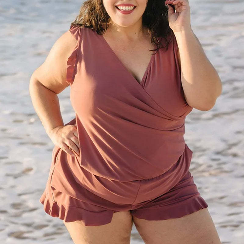 Swim Romper Built-in Bra