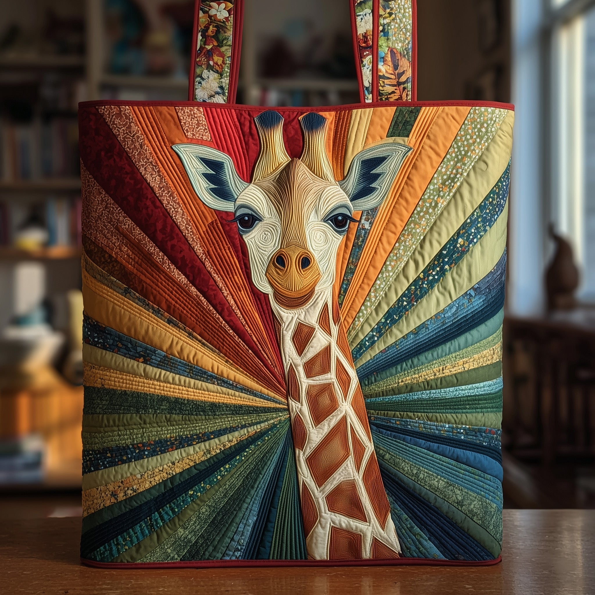 Giraffe Quilted Tote Bag GFTONT1951