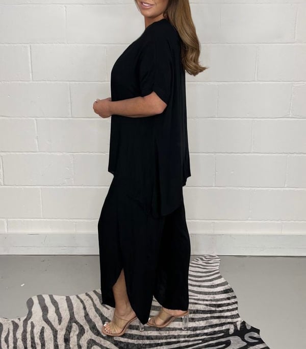 Floaty 2 Piece Sleeved Trouser Set