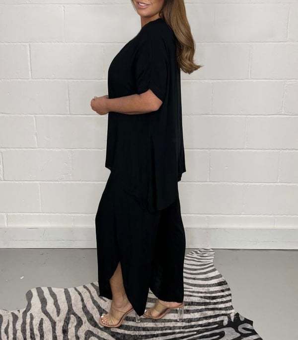 Floaty 2 Piece Sleeved Trouser Set