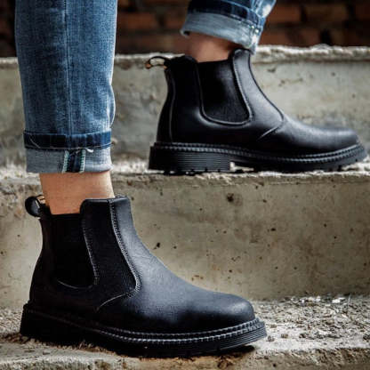 Men Winter Boots For Work Oil-proof Safety Orthopedic Shoes